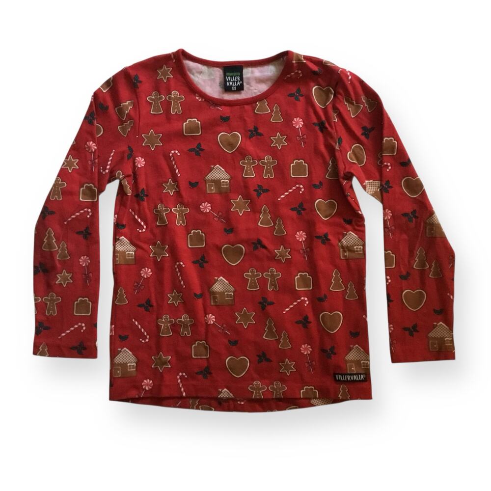 Villervalla organic gingerbread holiday tee